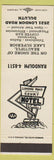 Matchbook Cover - London Road Court Motel Duluth MN