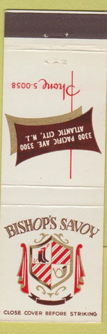 Matchbook Cover - Bishop's Savoy Atlantic City NJ
