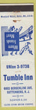 Matchbook Cover - Tumble Inn Guttenberg NJ