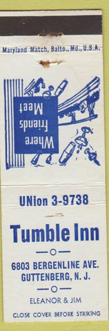 Matchbook Cover - Tumble Inn Guttenberg NJ