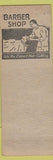 Matchbook Cover - Al Clark Barber Davenport IA pinup