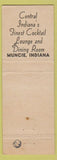 Matchbook Cover - Hotel Delaware The Fox Elgin IL Muncie IN