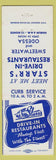 Matchbook Cover - Starr's Drive In Hamlin TX MENDING KIT?