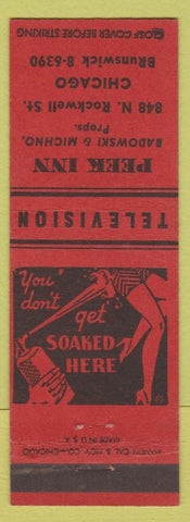 Matchbook Cover - Perk Inn Chicago IL Badowski Michno girlie