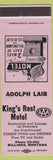 Matchbook Cover - King's Rest Motel Billings MT