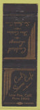 Matchbook Cover - Carl's Sierra Cafe Lone Pine CA Italian fried chicken