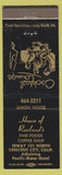 Matchbook Cover - House of Rowland's restaurant Crescent City CA