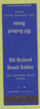 Matchbook Cover - Old Orchard Beach Cabins Old Orchard Beach ME