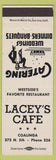 Matchbook Cover - Lacey's Cafe Coalinga CA