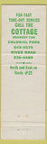 Matchbook Cover - BBQ Cottage Harrisburg PA