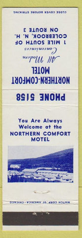 Matchbook Cover - Northern Comfort Motel Colebrook NH
