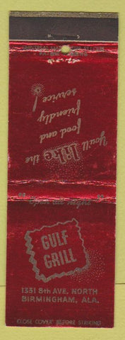 Matchbook Cover - Gulf Grill Birmingham AL