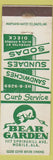 Matchbook Cover - Bear Garden Mobile AL Alice George Dieck