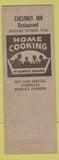 Matchbook Cover - Chestnut Restaurant McKeesport PA red