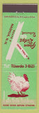 Matchbook Cover - Green Ridge Restaurant Nashua NH Turkey WEAR