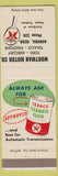 Matchbook Cover - Wortmon Ford Mercury Texaco Aurora NE low phone #