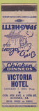 Matchbook Cover - Victoria Hotel Altoona PA Leonard Izzo