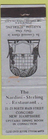 Matchbook Cover - Nardini Sterling Restaurant Concord NH WEAR