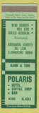 Matchbook Cover - Polaris Hotel Nome AK Reindeer Steak