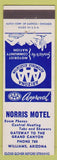 Matchbook Cover - Norris Motel Williams AZ AAA cactus