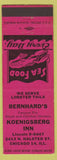 Matchbook Cover - Koenigsberg Inn Chicago IL Chicken Dinners lobster