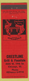 Matchbook Cover - Crestline Grill Fountain Chicago IL