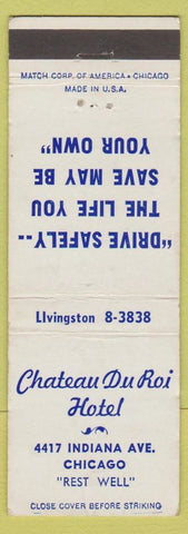 Matchbook Cover - Chateau Du Roi Hotel Chicago IL