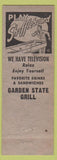 Matchbook Cover - Garden State Grill Haddonfield? NJ John Ziomek shuffleboard