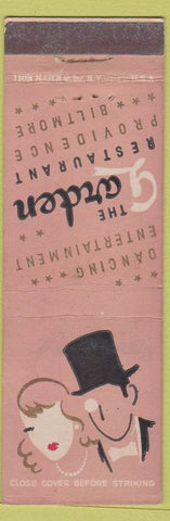 Matchbook Cover - Garden Restaurant Providence Biltmore RI deco girlie