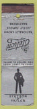 Matchbook Cover - Stetson D Tailors Baltimore MD