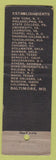 Matchbook Cover - Stetson D Tailors Baltimore MD
