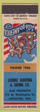 Matchbook Cover - Luebke Roofing Siding Appleton WI low phone #