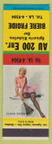 Matchbook Cover - Au 200 Epicerie Richelieu QC? Froide Beer  pinup