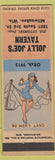 Matchbook Cover - Jolly Joe's Tavern Milwaukee WI pinup