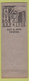 Matchbook Cover - Morris Garage Baldwin Park CA towing pinup