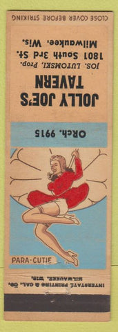 Matchbook Cover - Jolly Joe's Tavern Milwaukee WI pinup