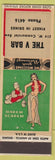 Matchbook Cover - The V Bar NO TOWN girlie back pinup