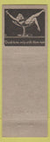 Matchbook Cover - The V Bar NO TOWN girlie back pinup