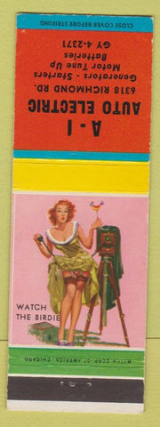 Matchbook Cover - A1 Auto Electric pinup