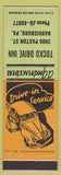 Matchbook Cover - Tocko Drive Inn Harrisburg PA