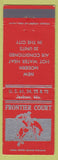 Matchbook Cover - Frontier Court Jackson MO cowboy