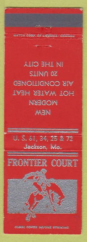 Matchbook Cover - Frontier Court Jackson MO cowboy