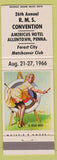 Matchbook Cover - RMS Convention Allentown PA 1966 BROWN BIGELOW pinup