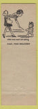 Matchbook Cover - Lucky Liquor Package Store pinup