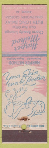 Matchbook Cover - Harper Method Chatsworth GA low phone # girlie