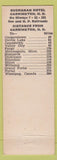 Matchbook Cover - Buchanan Hotel Carrington ND low phone #