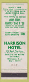 Matchbook Cover - Harrison Hotel Wildwood NJ Culver Shell shop