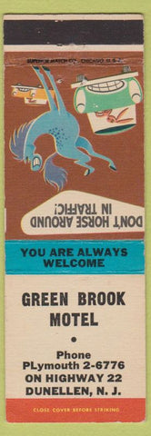 Matchbook Cover - Green Brook Motel Dunellen NJ