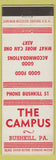 Matchbook Cover - The Campus Bushkill PA low phone #