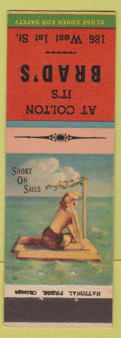 Matchbook Cover - Brad's Colton SD? Girlie back  pinup